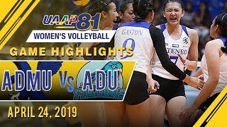 Uaap 81 women's volleyball - round 2: ateneo de manila university vs.
adamson | game highlights april 24, 2019 subscribe to abs-cbn sports
chann...