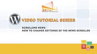 Scrolling News - How to change settings of the news scroller