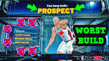 *NEW* Prospect Build 2k21!!! Worst Build in NBA 2k21 with 12 Badges!!! How to make a Prospect 2k21!!