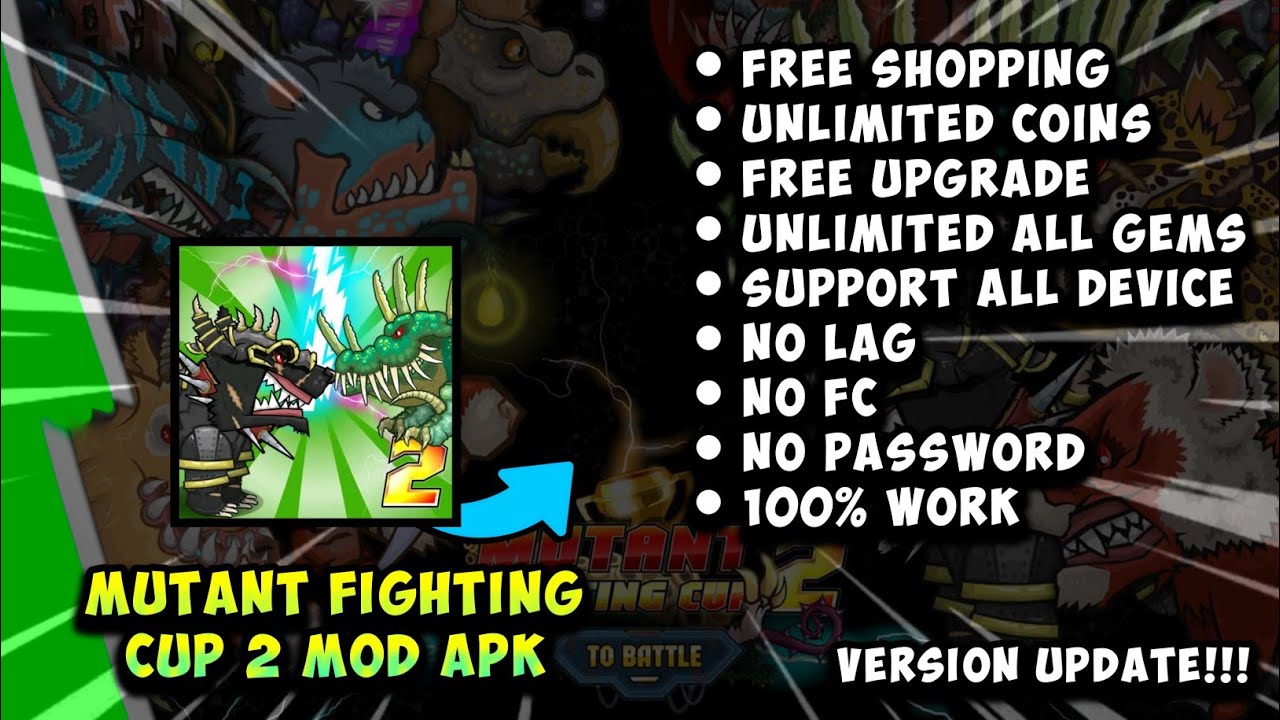 MUTANT FIGHTING CUP 2 MOD APK [ NO PW ]