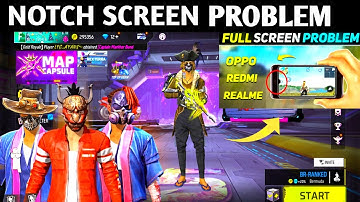 How To Solve Full Screen Problem In Free Fire | Free Fire Display Notch Screen Problem Solve