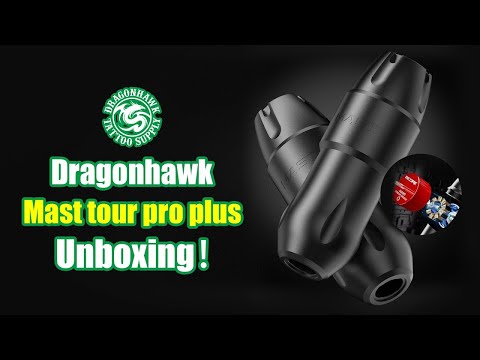 Видео: Тату-машинка DragonHawk Mast Tour Pro Plus, RCA, ход 4 мм
