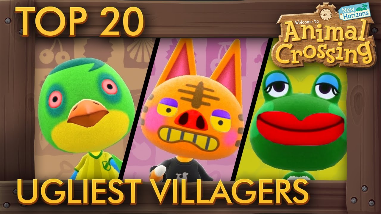Top 20 Ugliest Villagers in Animal Crossing New Horizons - YouTube
