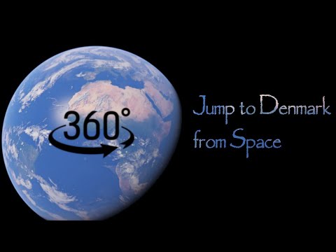 Tivoli Gardens | Epic Jump to Denmark from Space | Copenhagen | Jump from Space | 4K | 360° | VR