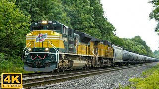 CNW 1995 Flys By at 65+ MPH, CSX SD40-3 Pair, Hornshows, GE Interchange! 8/18/19