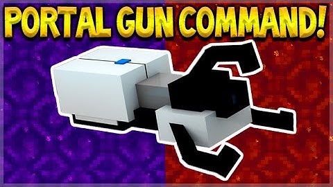 MCPE PORTAL GUN NO MODS! Minecraft Pocket Edition How To Make A Portal Gun With Command Blocks!