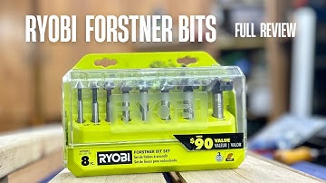 Ryobi 8-Piece X-Wing Forstner Bit Set Review | A9FS8R1 Woodworking Drill Bits