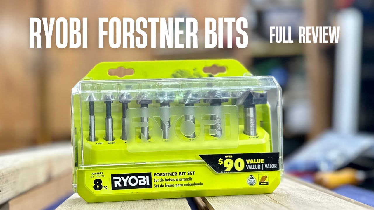 Ryobi 8-Piece X-Wing Forstner Bit Set Review | A9FS8R1 Woodworking