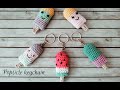How To Crochet A Mini Popsicle Keychain Easy Popsicle Keychain For Beginners