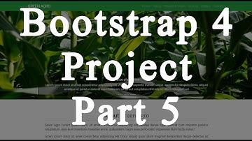 Bootstrap 4 project - Building Single page website template - Part 5