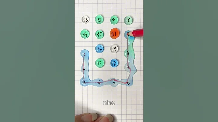 Draw a starlight line with numbers 1-21 #englishspeaking #quiz #englishvocabulary #shorts #english