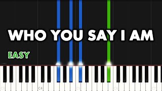 Hillsong Worship - Who You Say I am | EASY PIANO TUTORIAL by Synthly