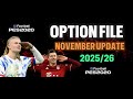 PES 2020 25/26 COMPLETE OPTION FILE – November 2025 Update PS4/PS5/PC