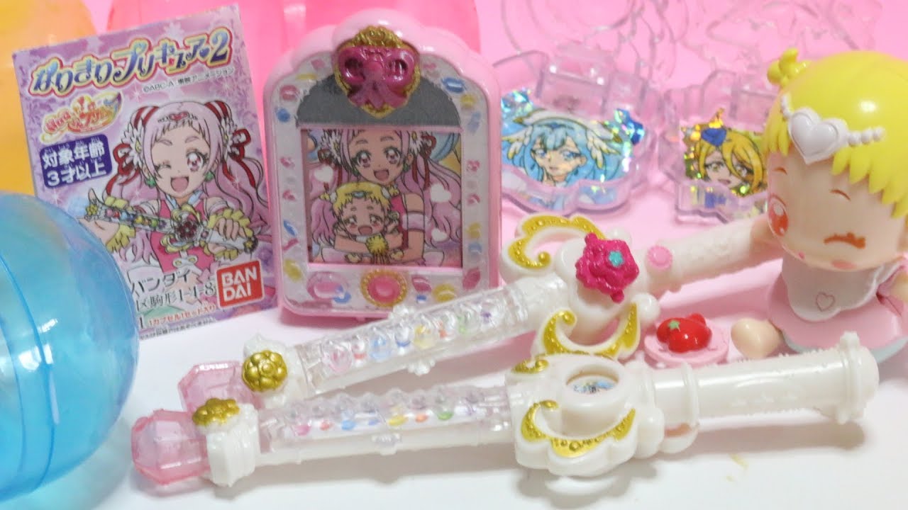 なりきりプリキュア２ 全６種 HUGっと！プリキュア ガシャポン メロディソード プリキュアミライパッド おせわはぐたん ミライクリスタル HUGtto! Precure Japanese toy