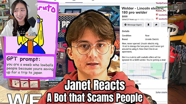 [Janet Reacts] A Bot that Scams People by Michael Reeves