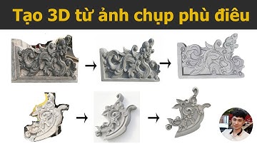Tạo 3d từ ảnh chụp phù điêu mộ đá trong Sketchup bằng AI