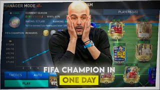 MANAGER MODE BEST TACTICS TEPS TO REACH FIFA CHAMPION IN ONE DAY | FIFA MOBILE 23