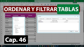 📊 Ordenar y Filtrar en Tablas: Organiza Datos alfabéticamente o por Valores en Excel