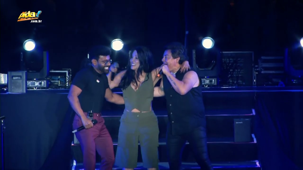 Pablo, Silvânia Aquino e Daniel Diau no show Pablo 20 anos em Salvador ( Filmes e Histórias )
