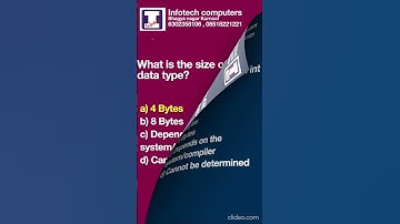 14 C Quiz    Infotech Computers Bhagyanagar Kurnool 6302358106, 08518221221 #CodeQuiz#ShortsQuiz#c