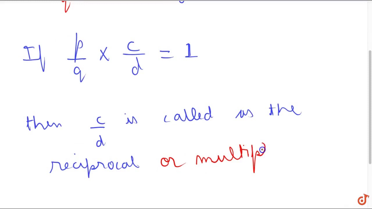 Reciprocal Multiplicative Inverse Worksheets