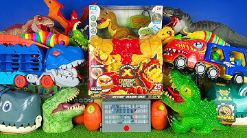 Jurassic World Unboxing Review Asmr Dinosaur T-rex Dino Treasure Dino Heads Dino Trucks Spinosaurus