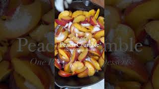 Warm Peach Crumble with Fresh Or Frozen Peaches