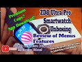 [ First Look] ZD8 Ultra Pro Smartwatch Unboxing Review of Menus and Features