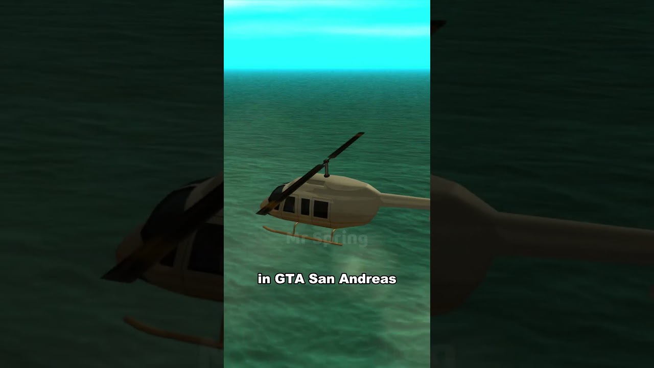 IF YOU FALL INTO WATER IN A HELICOPTER IN GTA GAMES