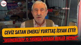 Sinop'ta ceviz satan emekli yurttaş: \