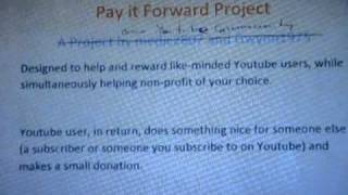The Pay It Forward Project