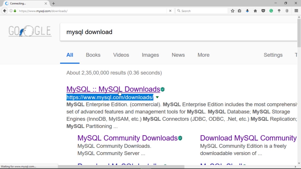 Windows 10 için mysql ücretsiz indir