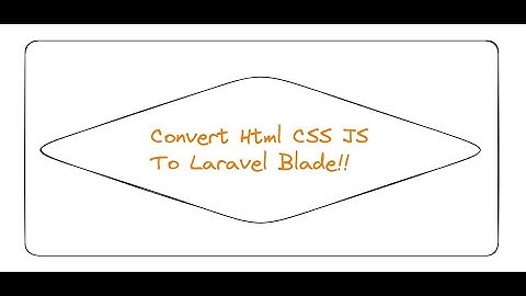 How to Change Html CSS JS template to Laravel Blade Template! | Laravel 11