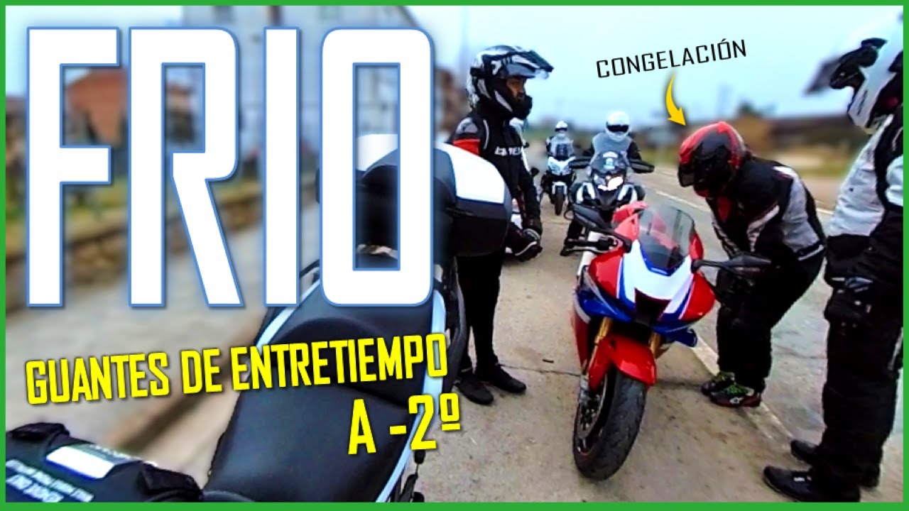 PODÍA QUEDARSE SIN DEDOS 😬 A -2º CON GUANTES DE ENTRETIEMPO EN LA CBR 1000 RR-R, 1ª DEL RUTA AÑO 🏍✌💥