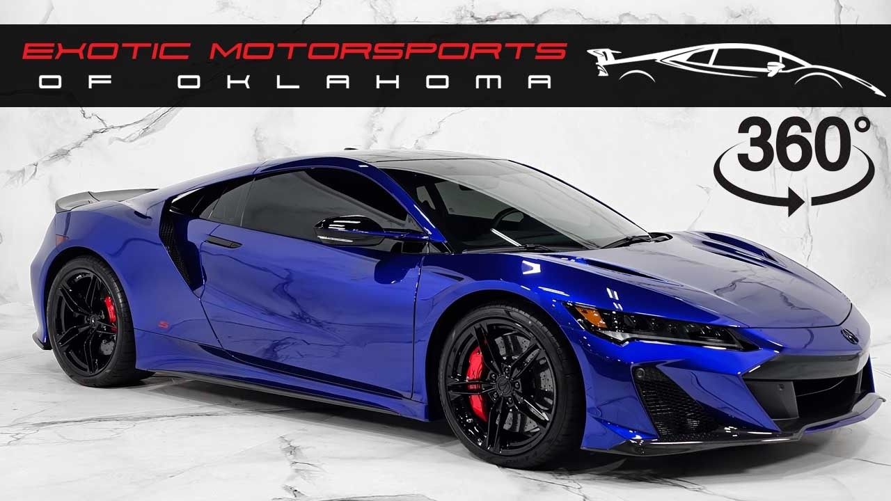 A582 2022 ACURA NSX TYPE S SH AWD - Nouvelle Blue Pearl - YouTube