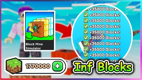 Roblox Block Mine Simulator Script - Infinite Blocks & More