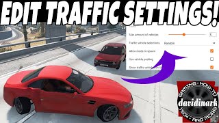 BeamNG Drive Tutorial - Change Traffic Settings! How to change different traffic options.
