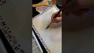 Pt. 1 of German shepherd pet portrait. #watercolor