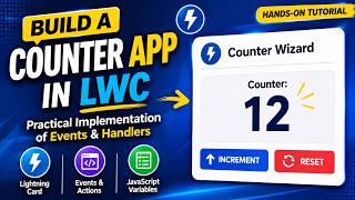 Counter App in LWC | Practical Implementation of Events in Lightning Web Components