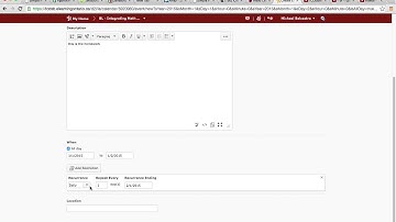 Creating Calendar Content in D2L