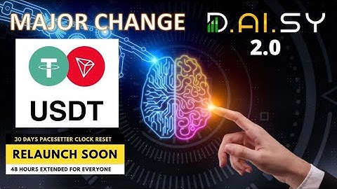 Daisy 2 0 from Tron to Tron USDT  - MAJOR DAISY AI CHANGE