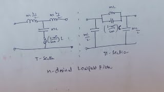 Example Problem of m- derived Low pass Filter T, π section || NETWORK ANALYSIS & SYNTHESIS || NAS