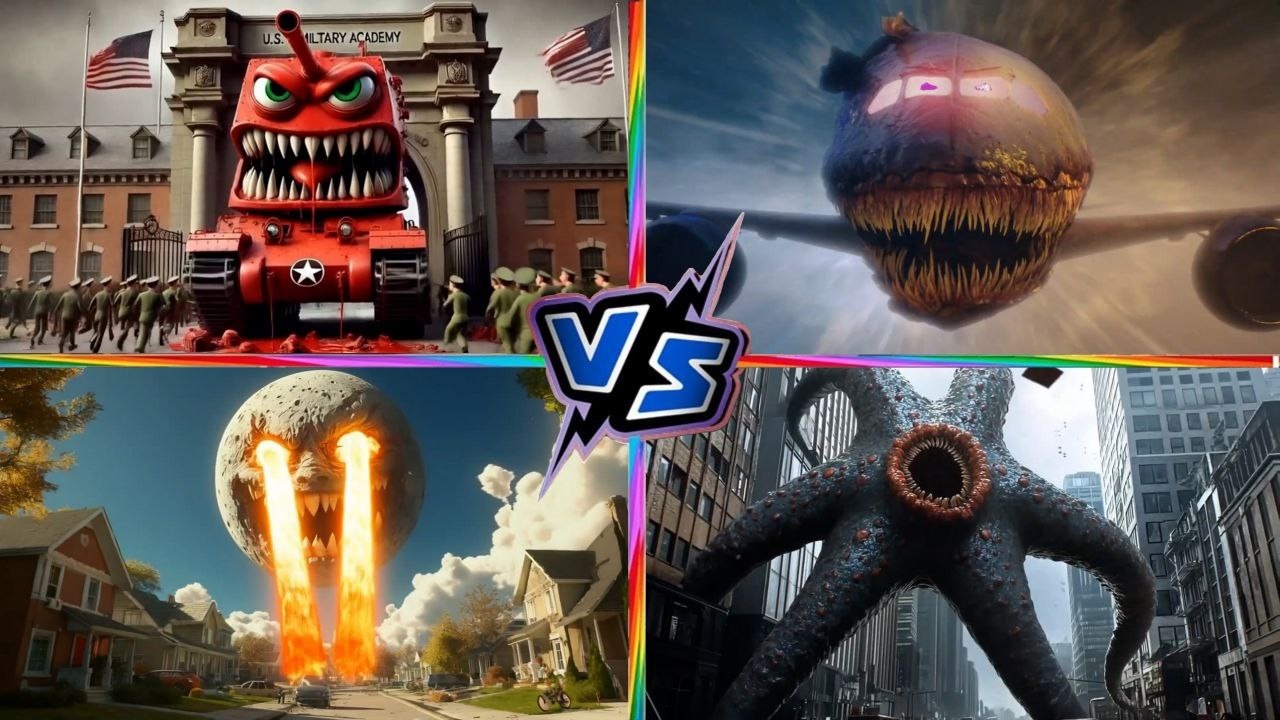 MONSTER MCQUEEN FINAL FORM 🏎️💀 🆚 INFECTED SKY ☁️💀 🆚 LUNAR MOON 🌙💀 🆚 HUNGRY STAR ⭐💀 | Monster  Battle
