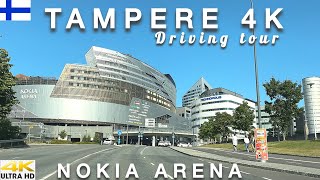 TAMPERE 4K SUMMER DRIVING TOUR - NOKIA ARENA 2025 #finland 