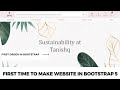 How to Complete First Project In Bootstrap5  ||  First Project in Bootstrap 5
