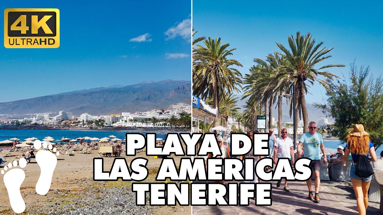 Playa de las Américas A Must-See Destination in Tenerife - 4K Walking Tour  - YouTube