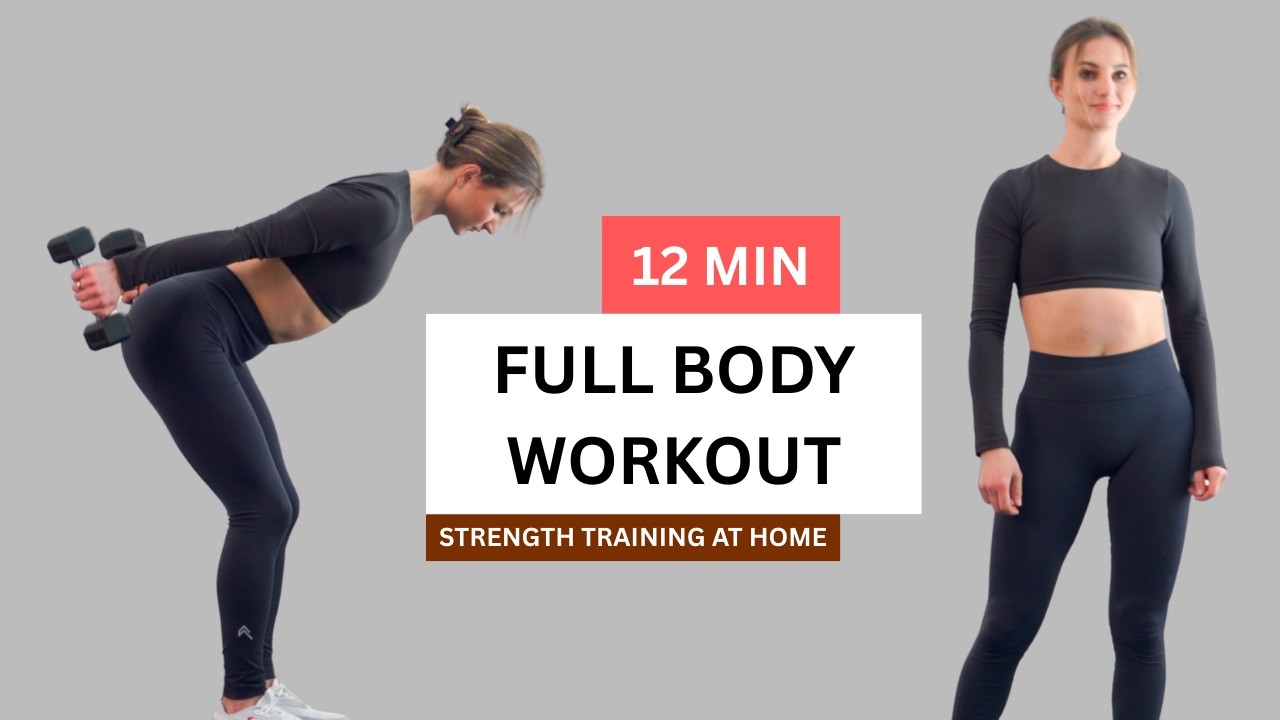 12 MIN FULL BODY STRENGTH TRAINING AT HOME - YouTube