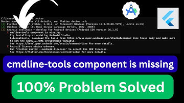 cmdline-tools component is missing how to solved this problem using android studio