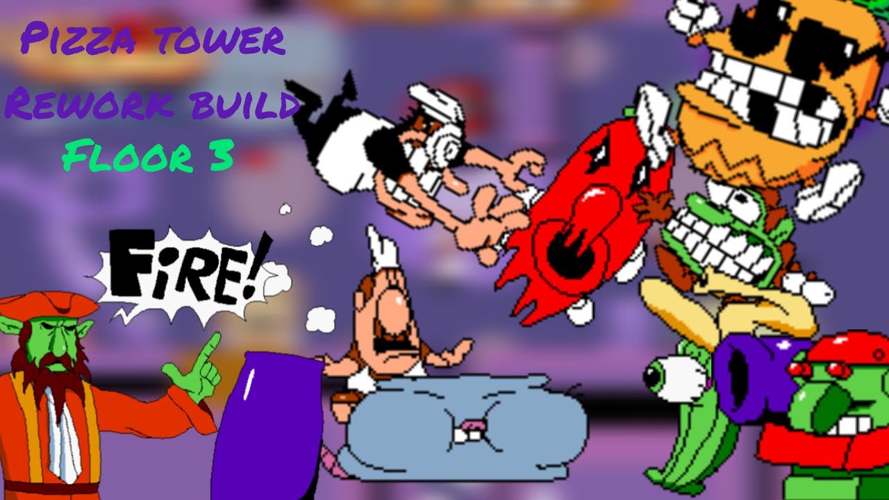 pizza tower rework build floor3 todas as fases - YouTube
