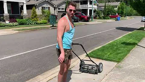 Great States 815-18 18-Inch 5-Blade Push Reel Lawn Mower, 18-Inch, 5-Blade, Grey